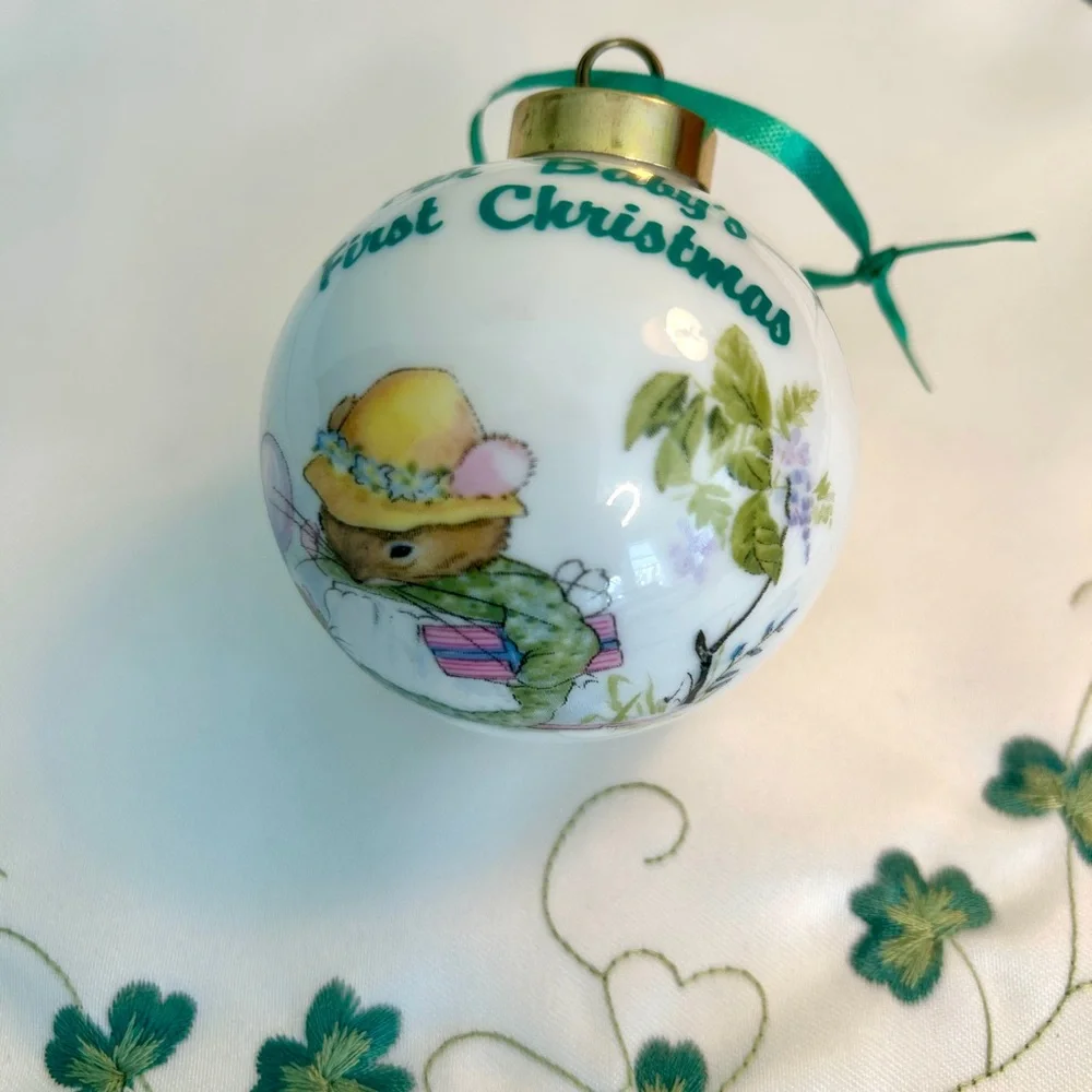 Baby’s Irish Blessing First Christmas Ornament | Ceramic | Original Box